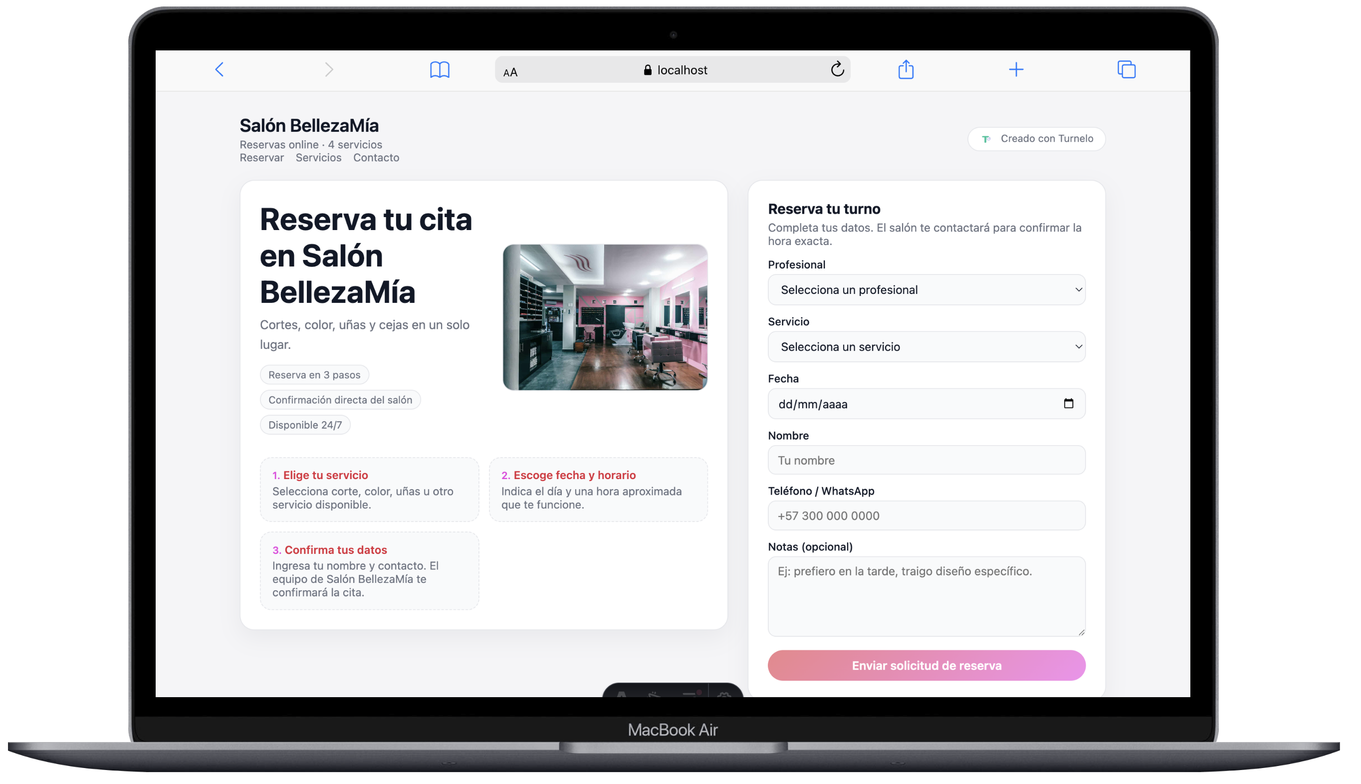 Reservas online 24/7